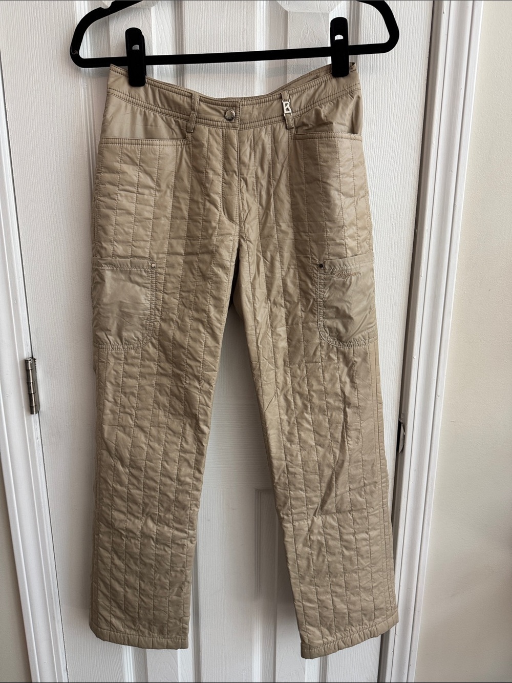 BOGNER Women’s Quilted Ski Snow Pants Tan Size 34 (US 4)